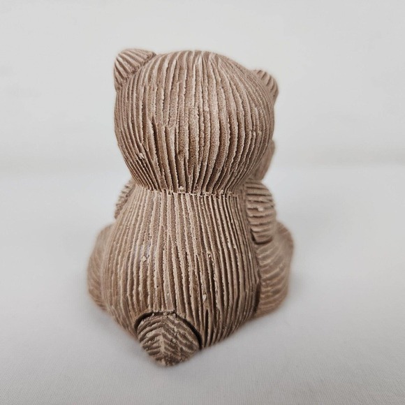 Artisania Rinconada Teddy Bear Uruguayan Hand Carved Pottery Vintage Figurine - Picture 5 of 9